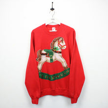 Load image into Gallery viewer, Womens 90s Christmas Sweatshirt Red | XL
