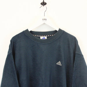 ADIDAS 90s Fleece Sweatshirt Teal | XL