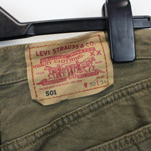 Load image into Gallery viewer, Womens LEVIS 501 Jeans Green | W30 L32
