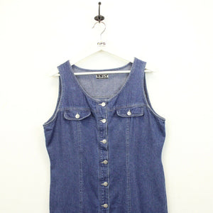 Womens 90s Dress Blue | Medium