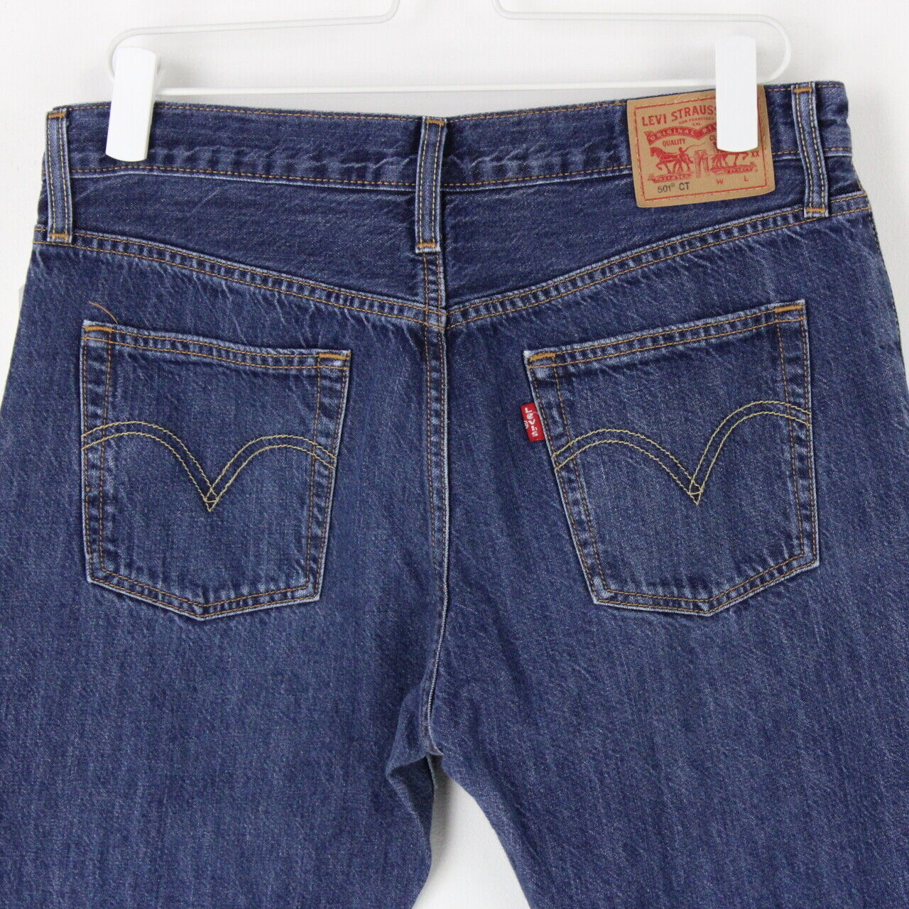 Mens LEVIS 501 CT Jeans Mid Blue | W32 L30