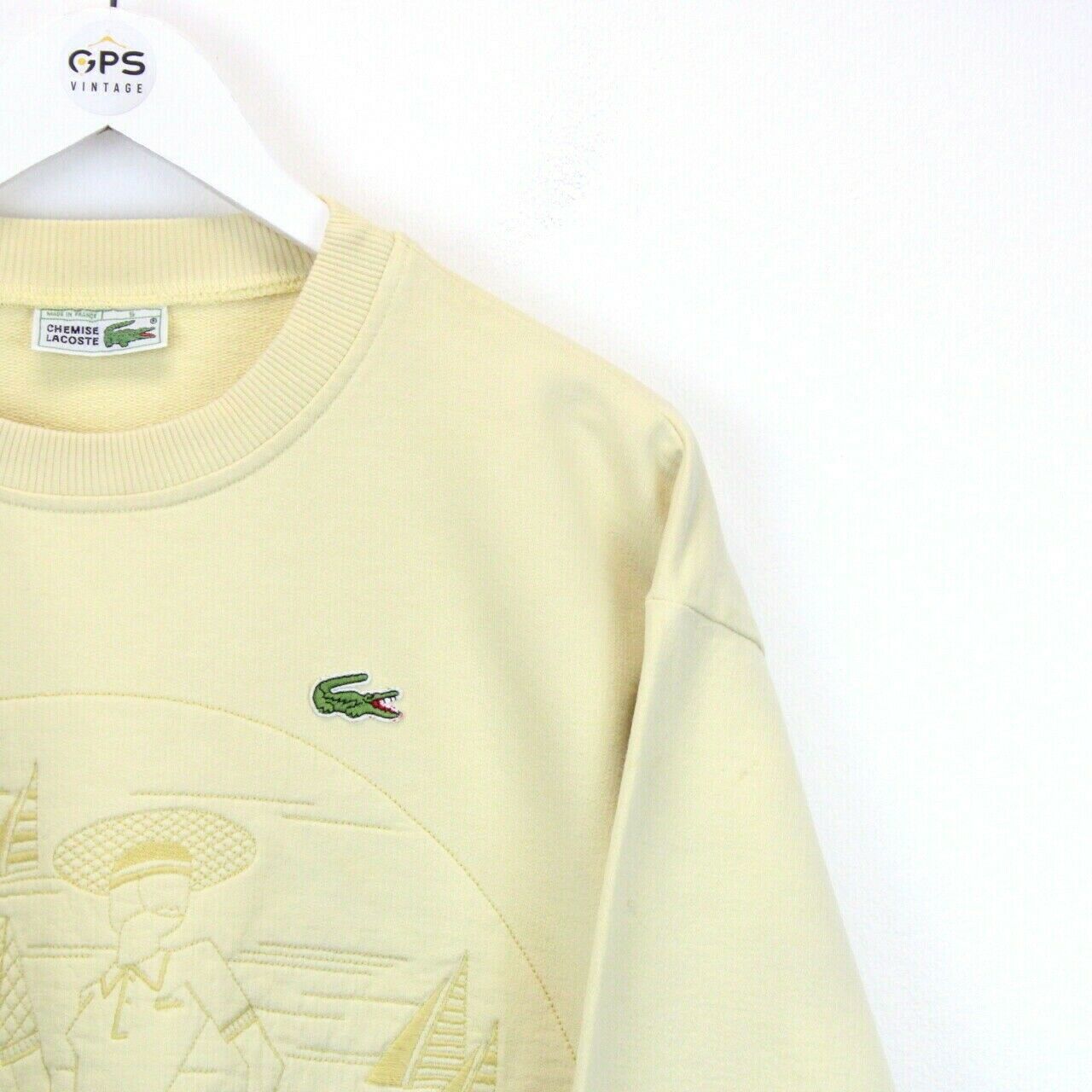 CHEMISE LACOSTE Sweatshirt Yellow | Medium