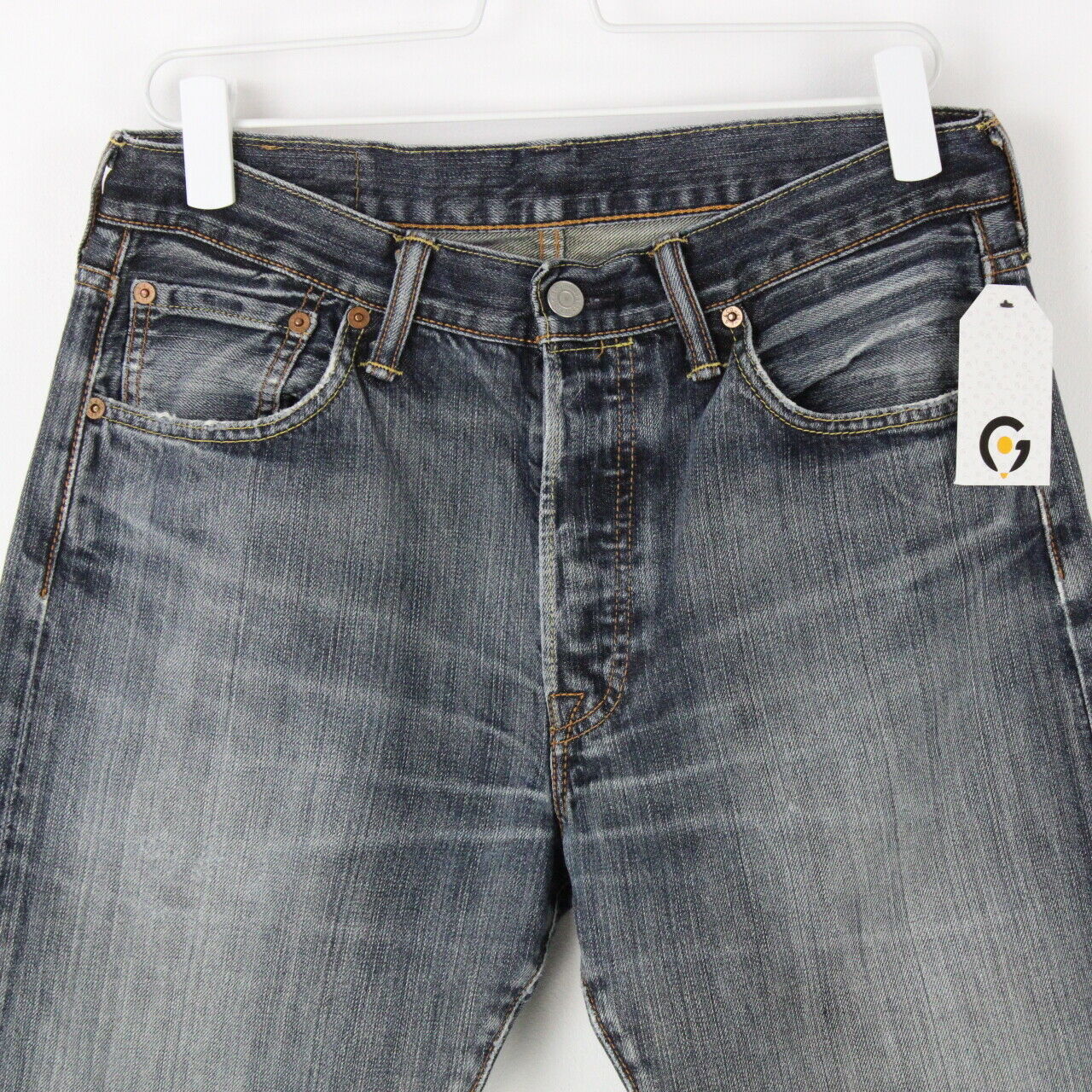Mens LEVIS 501 Jeans Dark Blue | W31 L30