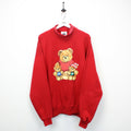 90s Christmas Sweatshirt Red | XL