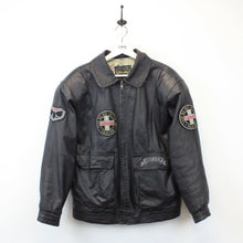 Load image into Gallery viewer, Leather Aviator Jacket Black | Medium

