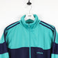 Vintage 80s ADIDAS Track Top Jacket Green | Small