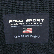 Load image into Gallery viewer, Womens RALPH LAUREN 90s Knit Sweatshirt Navy Blue | Medium
