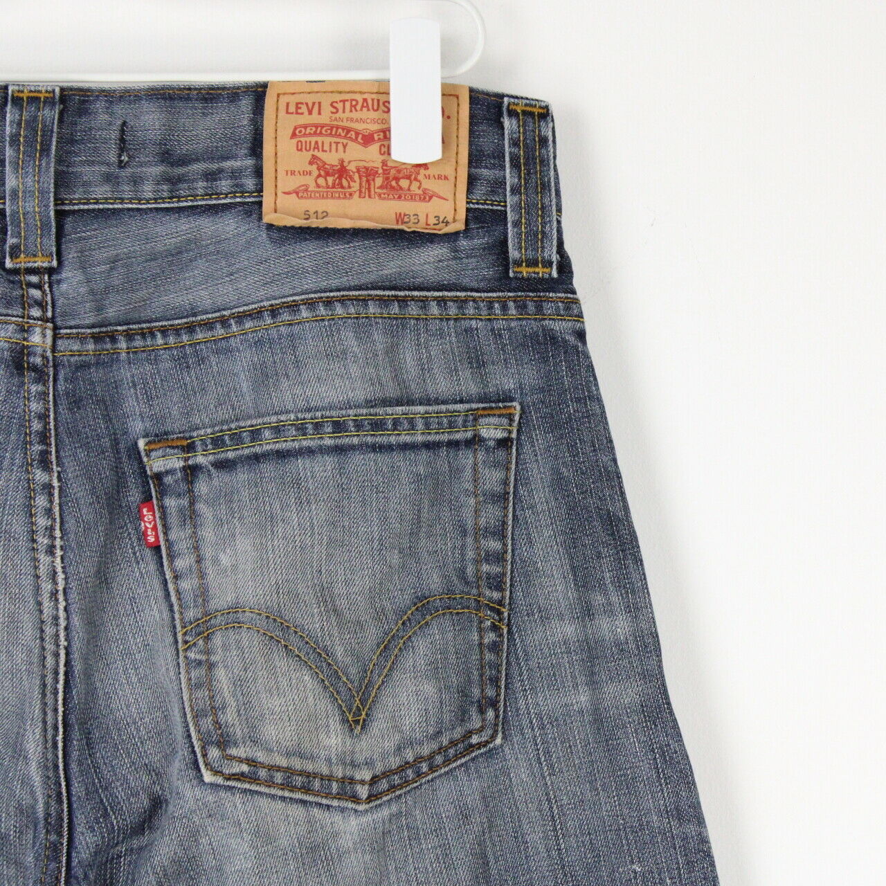 Mens LEVIS 512 Jeans Mid Blue | W33 L32