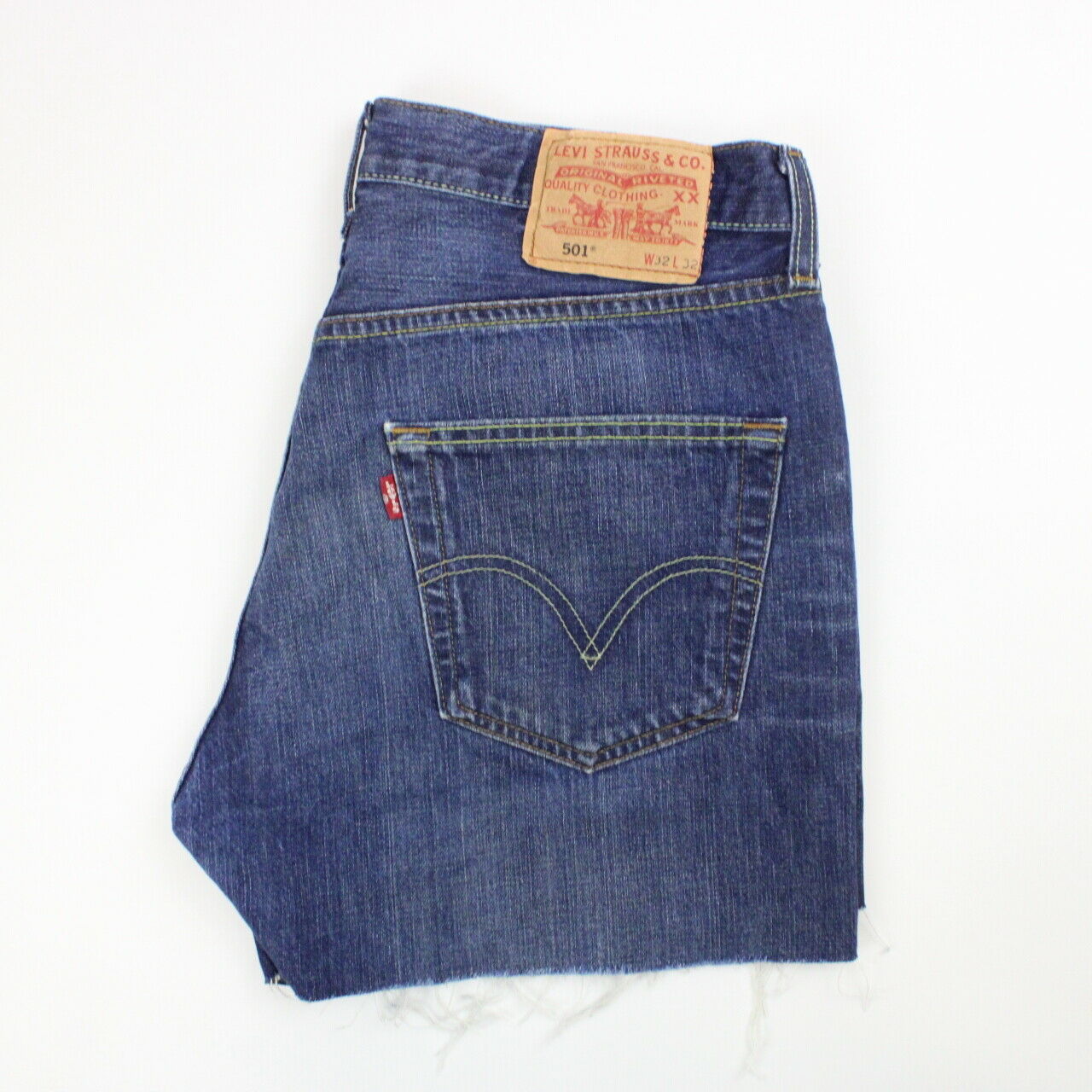 Womens LEVIS 501 Shorts Dark Blue | W32