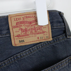 Mens LEVIS 501 Jeans Dark Blue | W32 L28