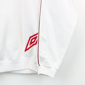 UMBRO 00s Sweatshirt White | Large