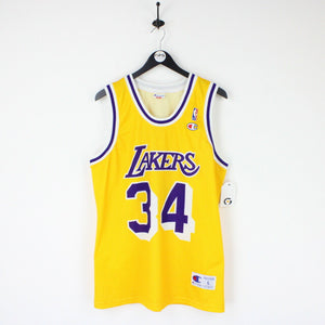 Mens NBA CHAMPION 00s LA LAKERS Jersey Gold | Large