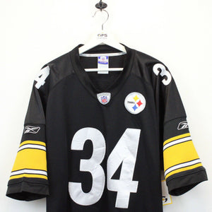 NFL REEBOK 00s Pittsburgh STEELERS Jersey Black | XL