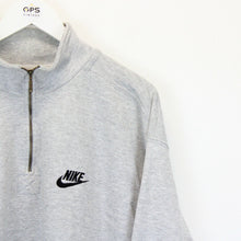 Load image into Gallery viewer, NIKE 90s 1/4 Zip Sweatshirt Grey | Large
