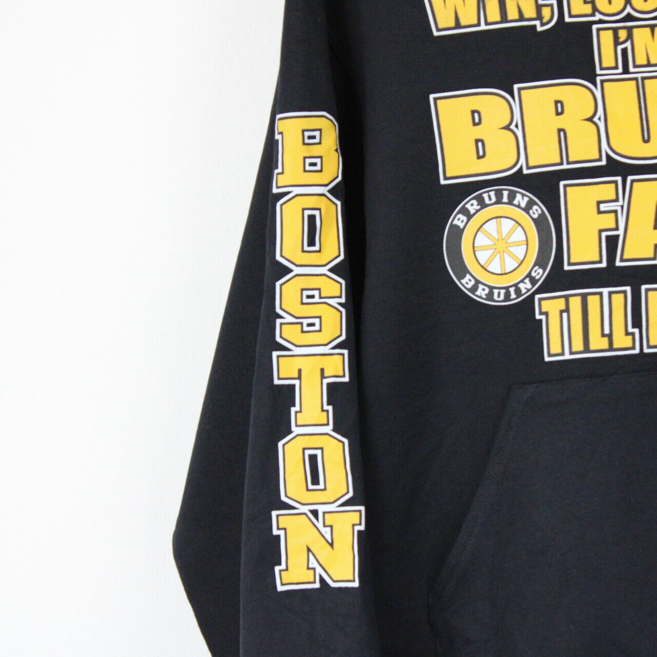 NHL Boston BRUINS Hoodie Black | Small