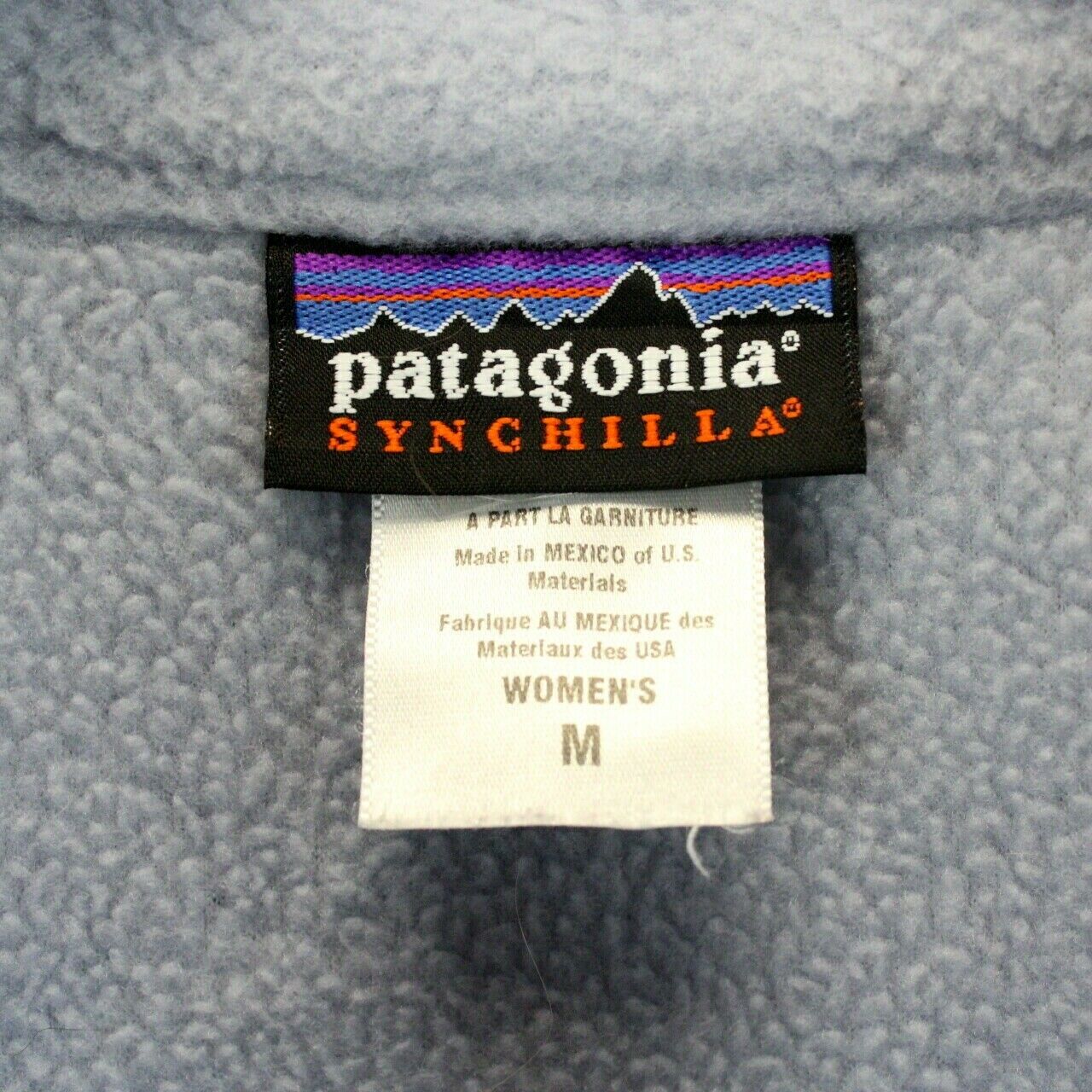 Womens PATAGONIA 1/4 Zip Fleece Purple | Medium