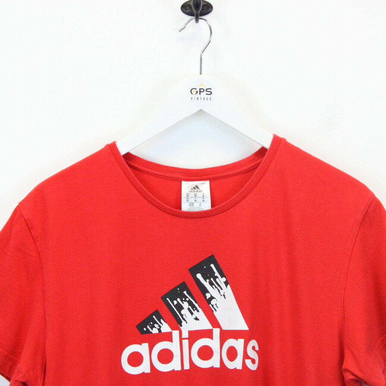 ADIDAS T-Shirt Red | Medium