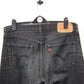 LEVIS 501 Jeans Black Charcoal | W38 L34