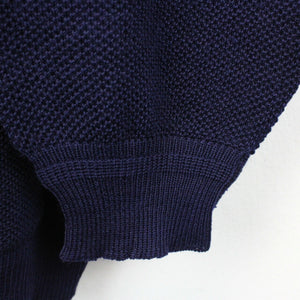 CHEMISE LACOSTE 90s Knit Cardigan Navy Blue | XL