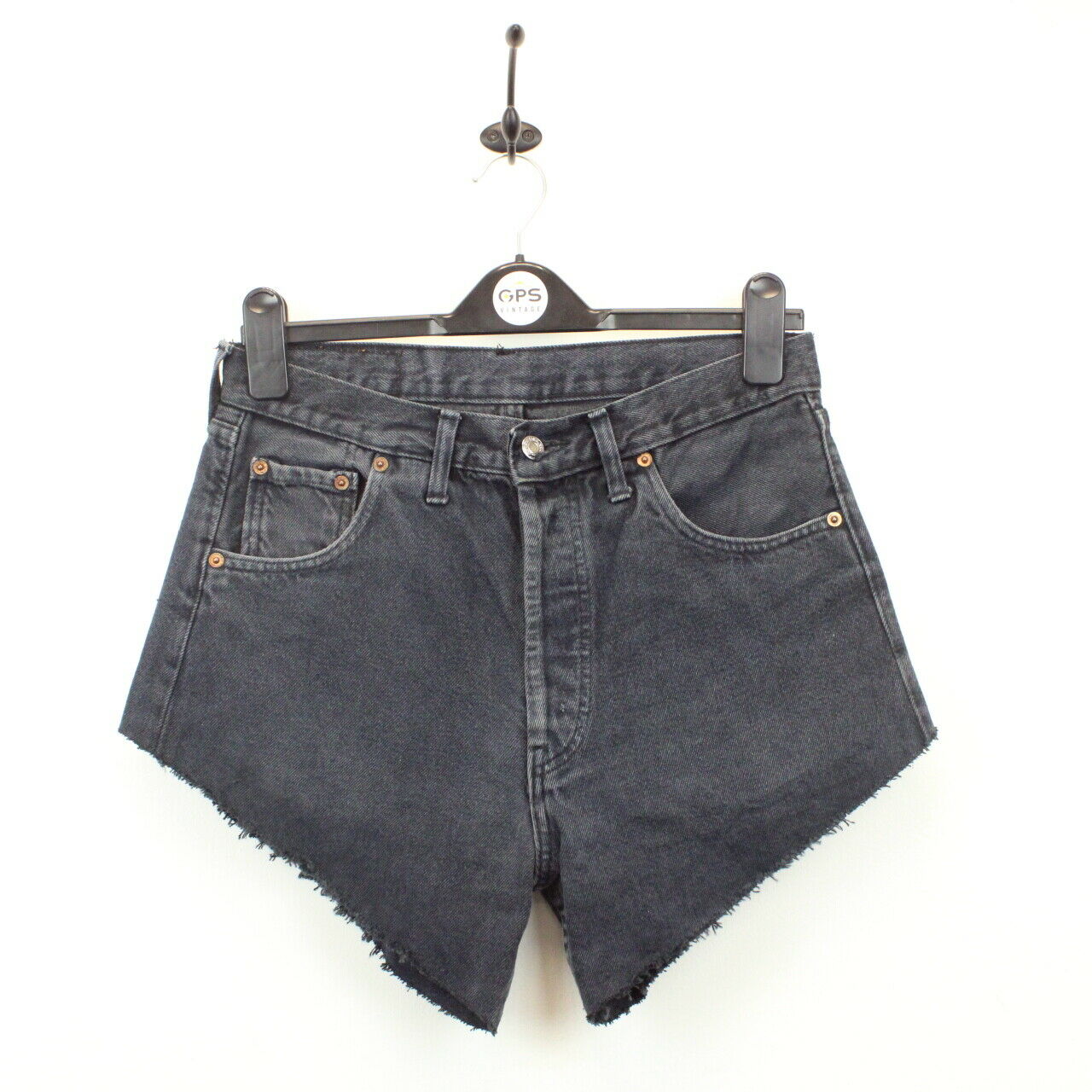 Womens LEVIS 501 Shorts Black | W30