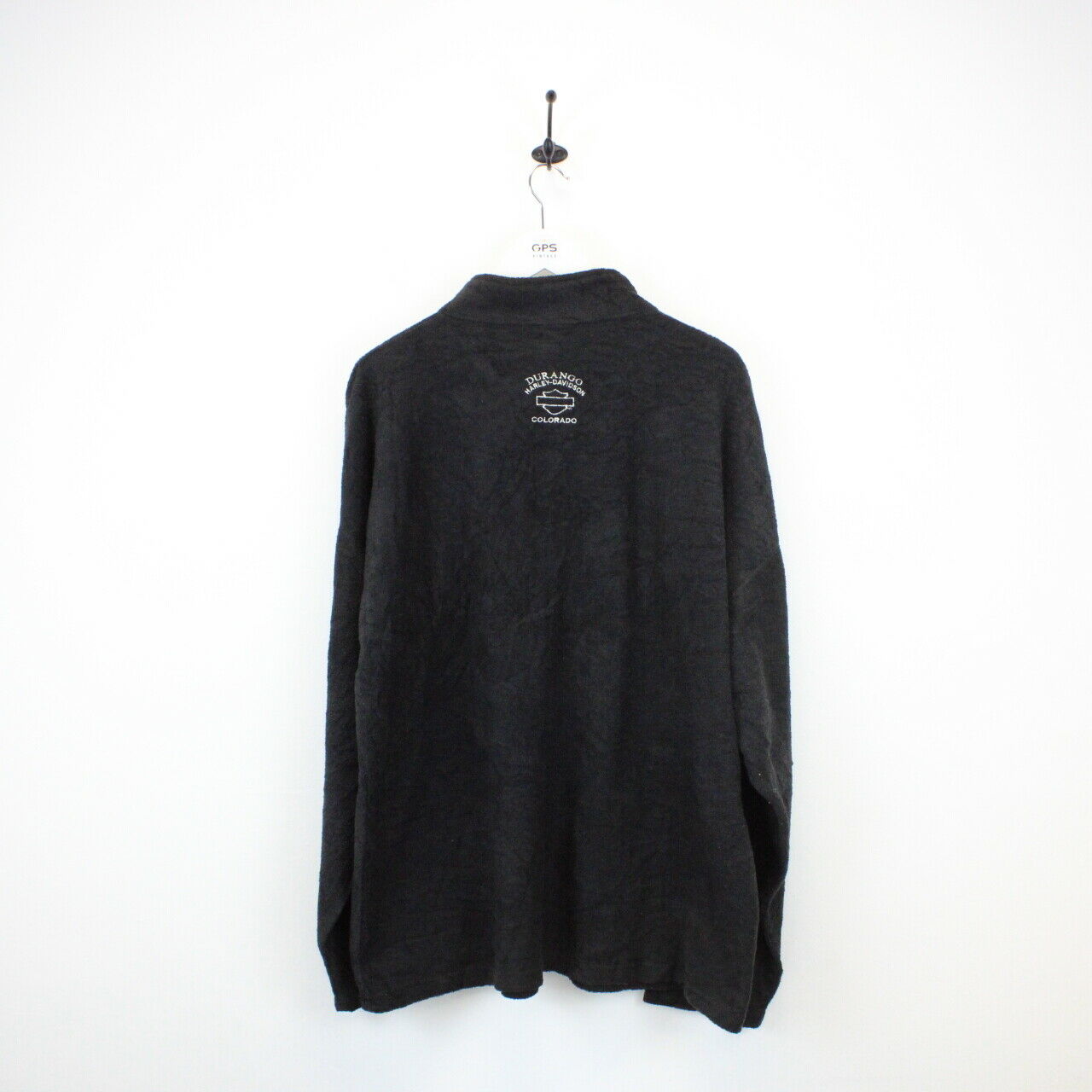 HARLEY DAVIDSON 90s 1/4 Zip Fleece Black | XXL