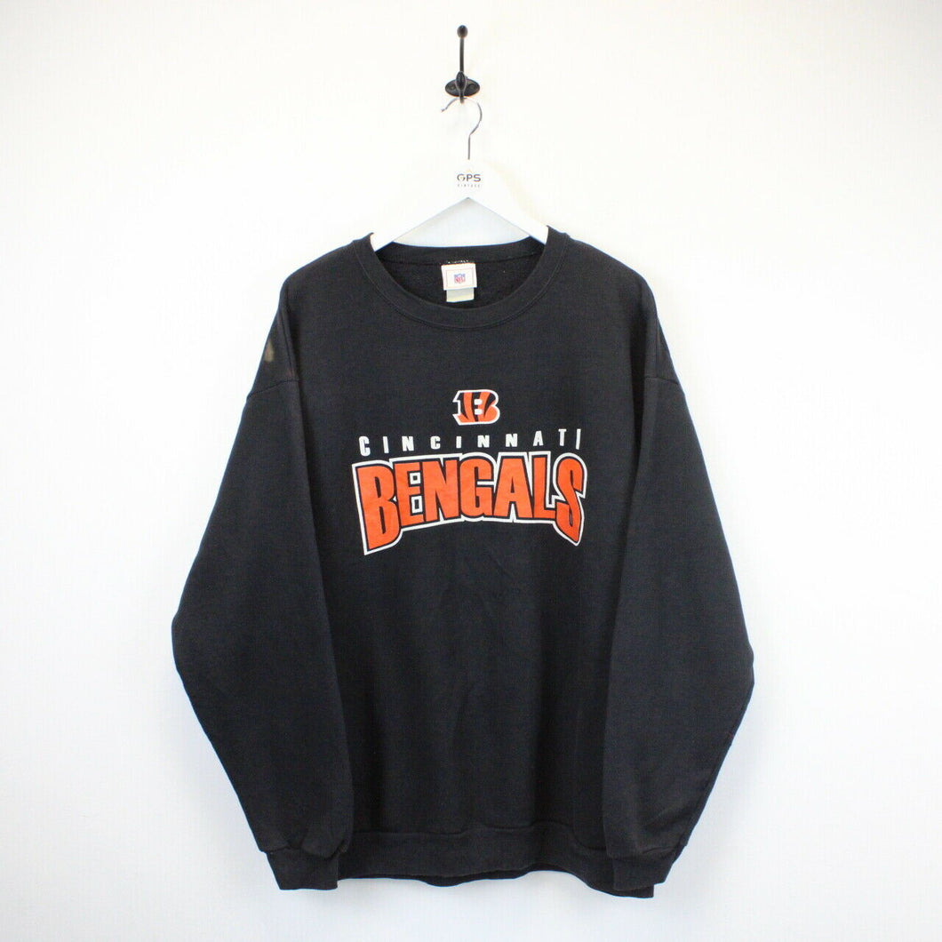 NFL Cincinnati BENGALS Sweatshirt Black | XL