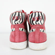 Load image into Gallery viewer, Womens NIKE Blazer Zebra Trainers Red | UK 5
