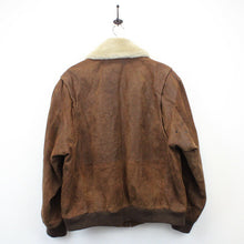 Load image into Gallery viewer, Leather Aviator Jacket Brown | Large
