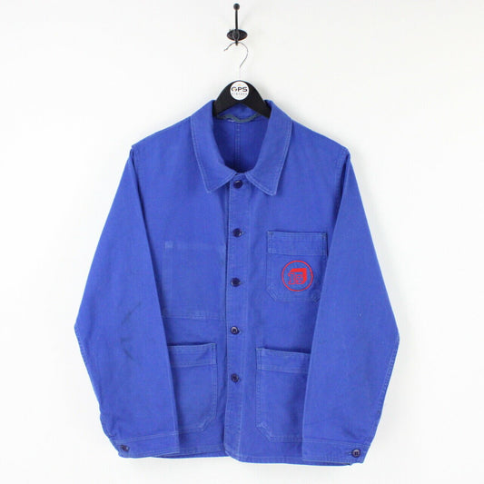 Mens Worker Chore Jacket Blue | Small