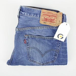 Mens LEVIS 501 Jeans Mid Blue | W34 L34