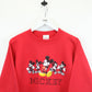 DISNEY 90s Sweatshirt Red | Medium