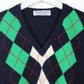 Vintage 90s BURBERRY Knit Sweatshirt Navy | Large