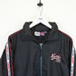 Vintage 90s KARL KANI Track Top Jacket Black | Medium
