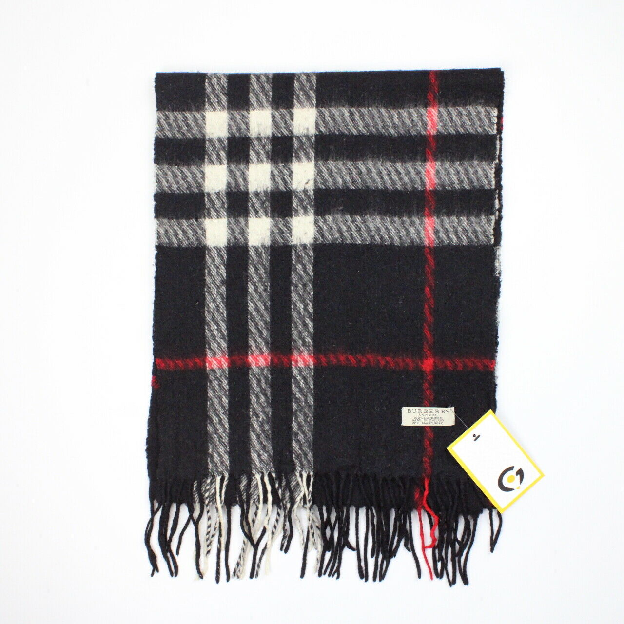 BURBERRY 00s Nova Check Scarf | Black