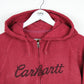 Womens Vintage CARHARTT Hoodie Red | Medium