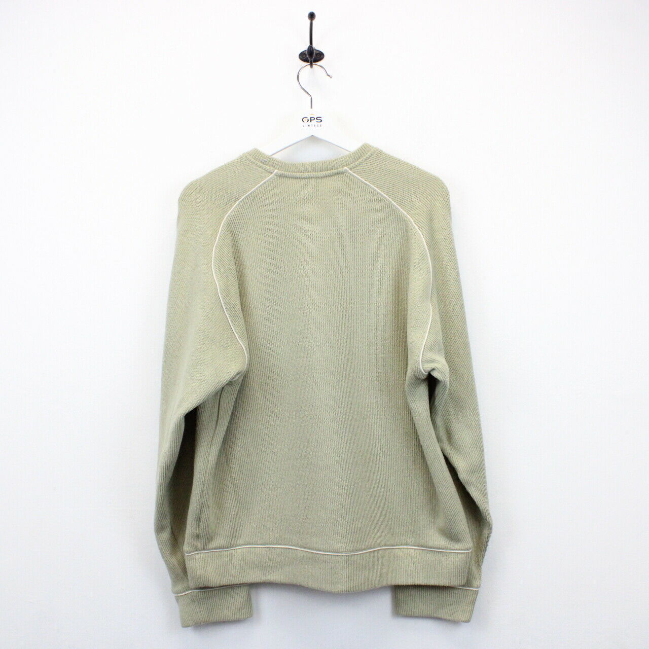 ADIDAS 00s Knit Sweatshirt Beige | Large