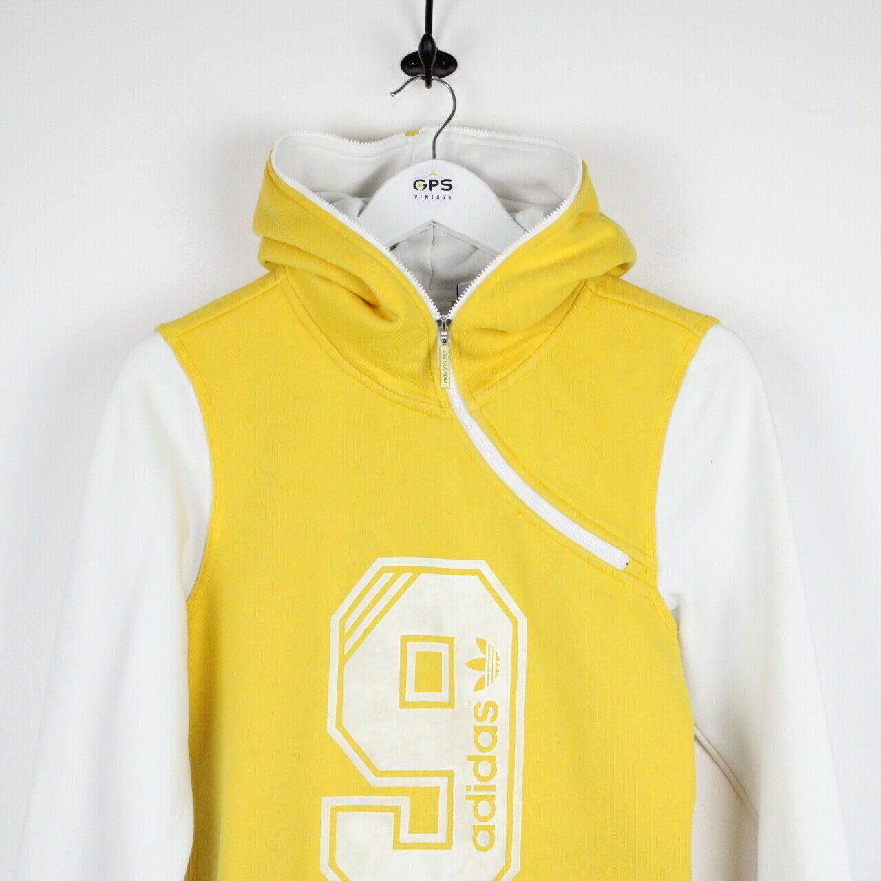 Womens ADIDAS Hoodie Yellow | XS