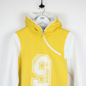 Womens ADIDAS Hoodie Yellow | XS