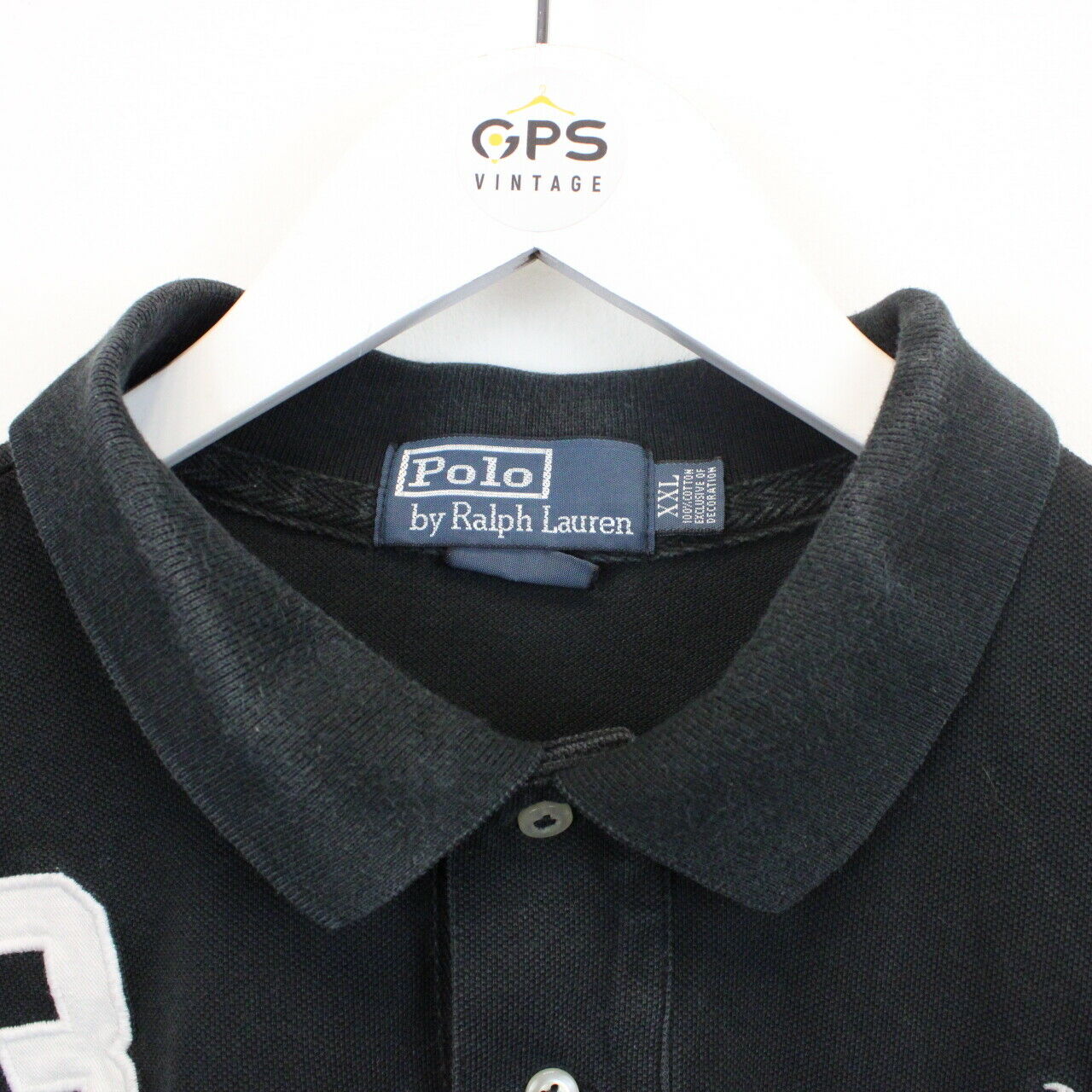 RALPH LAUREN Polo Shirt Black | XXL