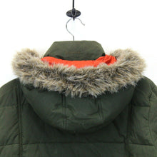Load image into Gallery viewer, Womens BARBOUR Waxed Down Jacket Green | Medium
