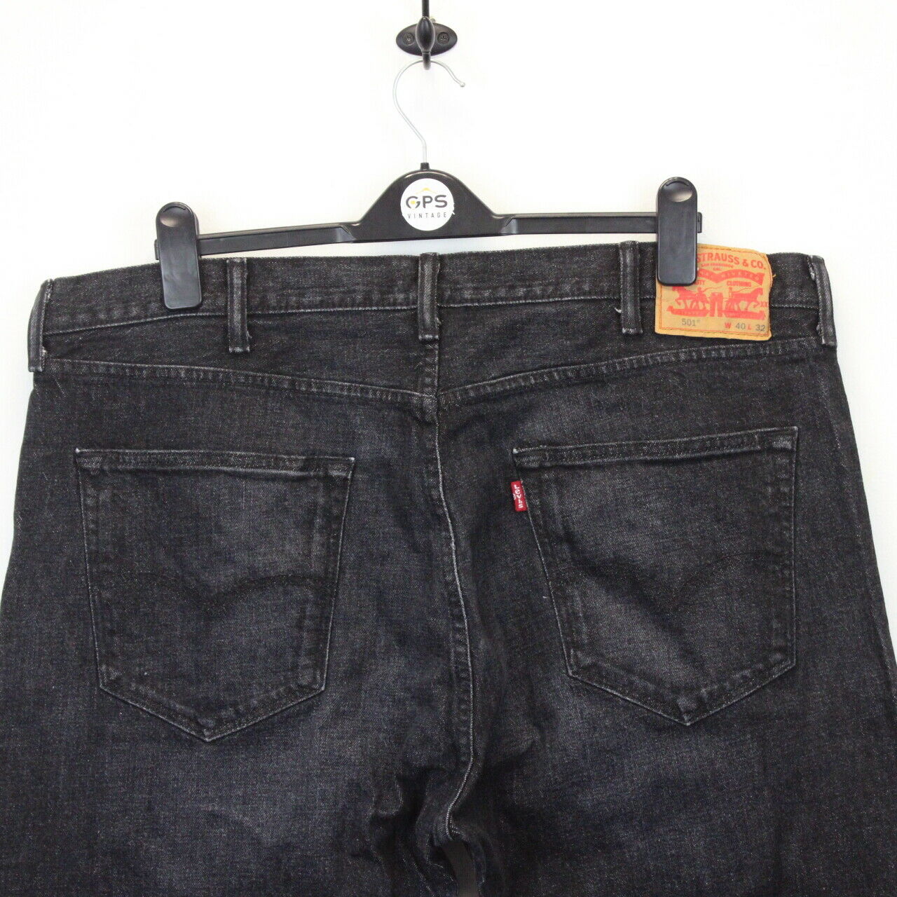 LEVIS 501 Jeans Black Charcoal | W42 L32