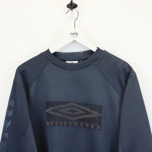 UMBRO 00s Sweatshirt Navy Blue | Small