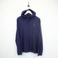 RALPH LAUREN Hoodie Navy Blue | Large