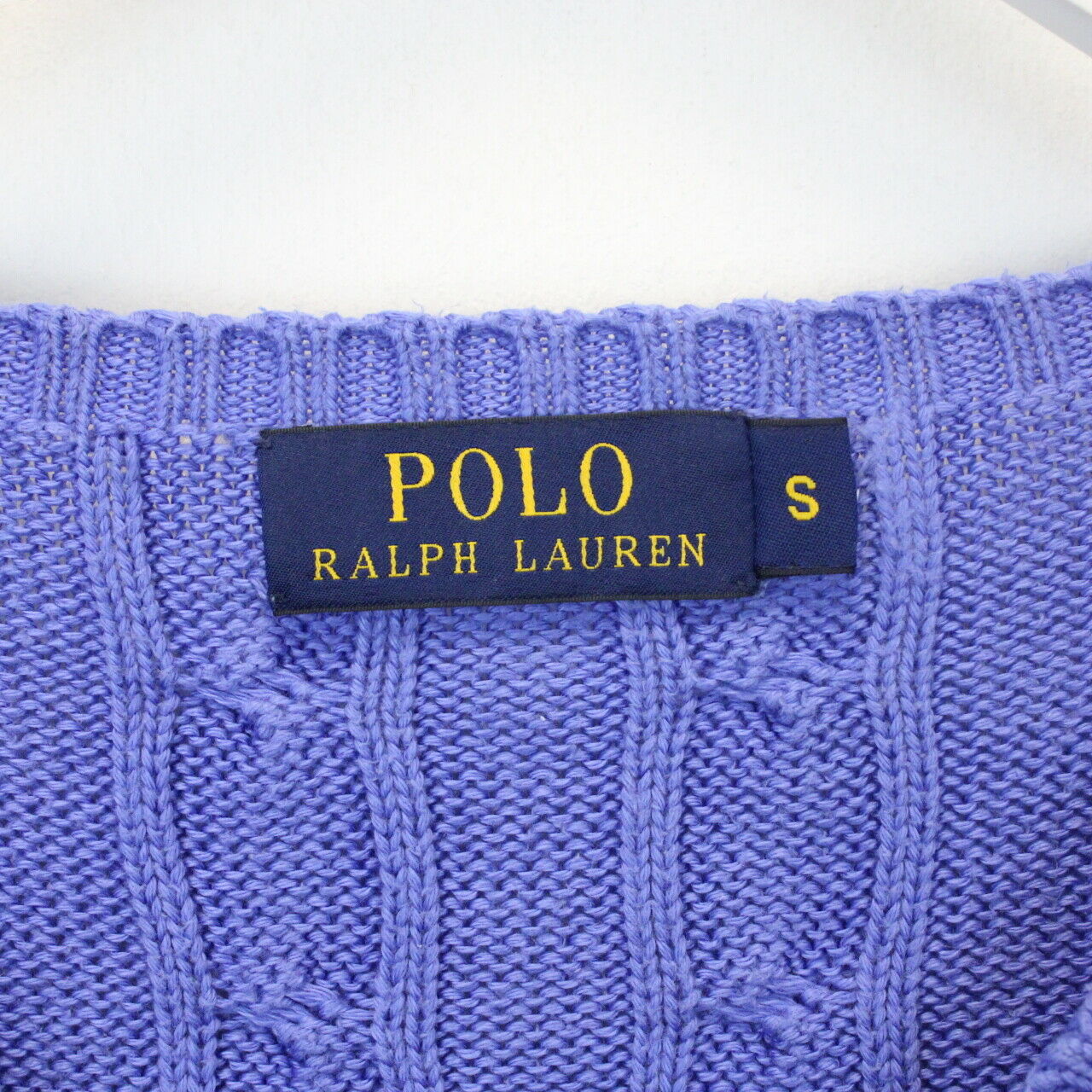 Womens RALPH LAUREN Knit Sweatshirt Blue | Small