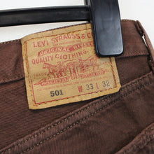 Load image into Gallery viewer, LEVIS 501 Jeans Brown | W33 L32
