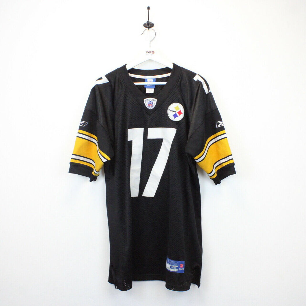 NFL REEBOK 00s Pittsburgh STEELERS Jersey Black | Large
