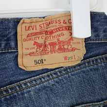 Load image into Gallery viewer, Womens LEVIS 501 Jeans Mid Blue | W29 L30
