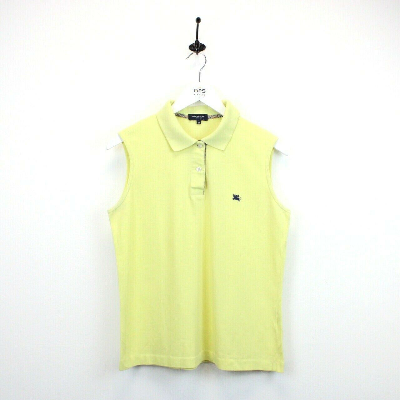 Womens BURBERRY Polo Shirt Yellow | XS