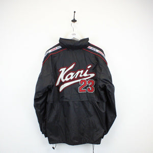 Vintage 90s KARL KANI Track Top Jacket Black | Medium