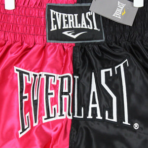 EVERLAST Boxing Shorts Red Black | Medium